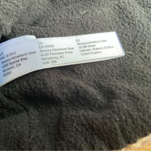 Sherpa adventure gear pom hat beanie lambswool beige and grey - Picture 3 of 4